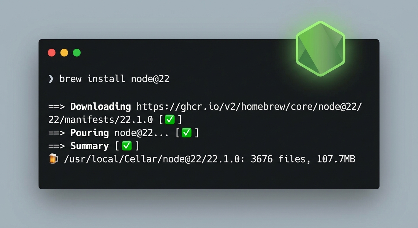 Brew Node Install